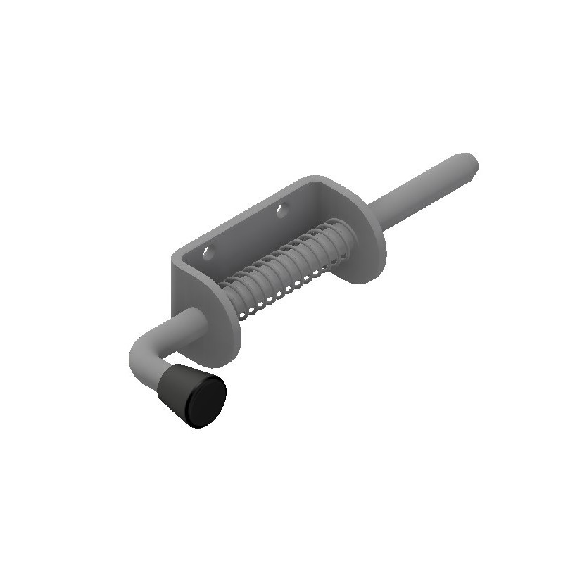 Verrou ressort zingué