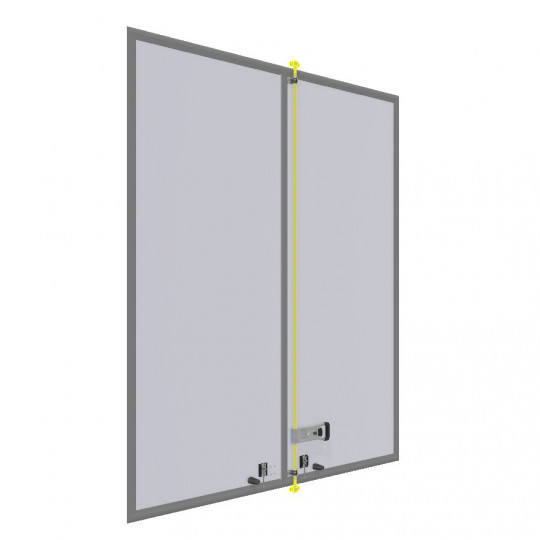 Crémone supérieure pour hauteur intérieure 2300